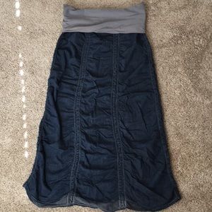 XCVI gathered floor length skirt size M